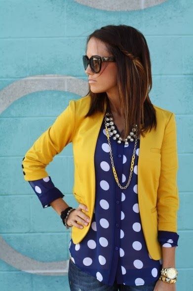 Looks inspiradores Amarelo + Azul