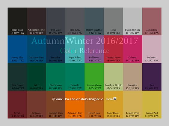 As cores do inverno 2017